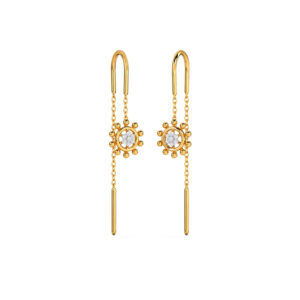Glitz Glory Diamond Earrings Yellow Gold 14kt